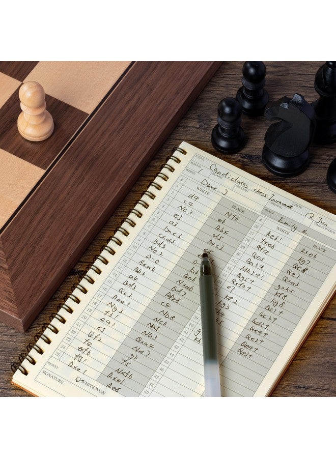 A&A 2 Pack Chess Scorebook, 50 Games Recordable, 100 Moves Per Game, Eye-Protection Chess Scorebook - Image 2