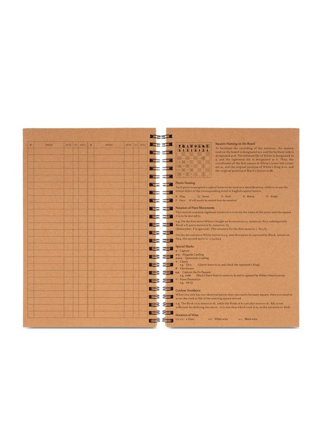 A&A 2 Pack Chess Scorebook, 50 Games Recordable, 100 Moves Per Game, Eye-Protection Chess Scorebook - Image 5