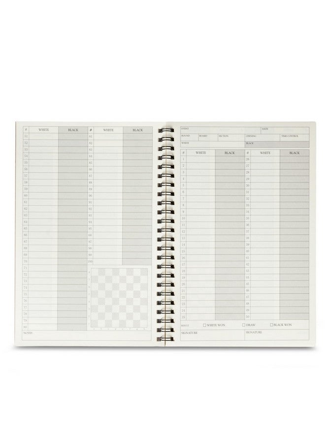 A&A 2 Pack Chess Scorebook, 50 Games Recordable, 100 Moves Per Game, Eye-Protection Chess Scorebook - Image 4