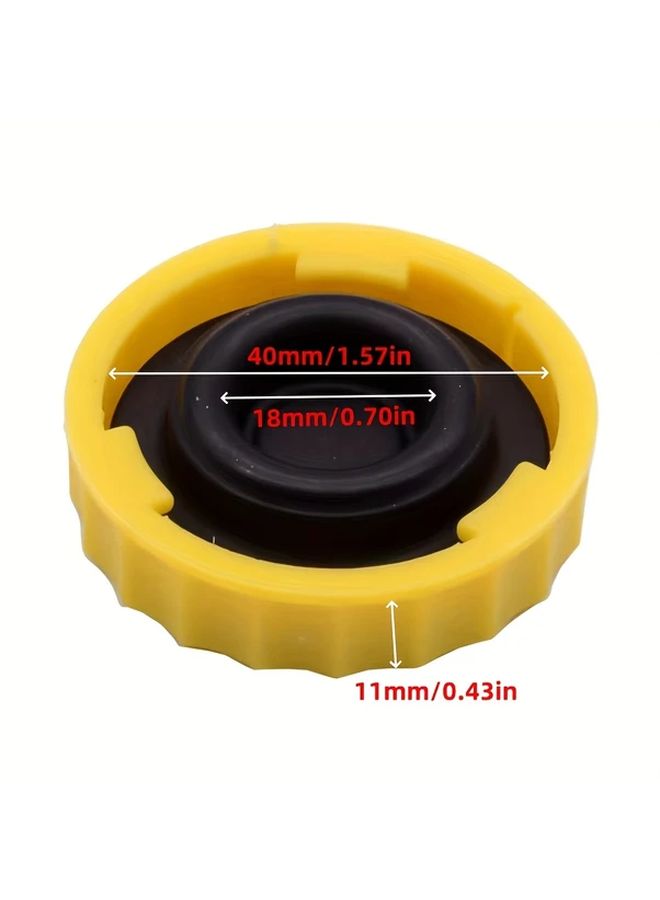 Yellow Anti Theft Brake Master Cylinder Cap For Jeep Wrangler Dodge RAM Oil Cap - Image 2