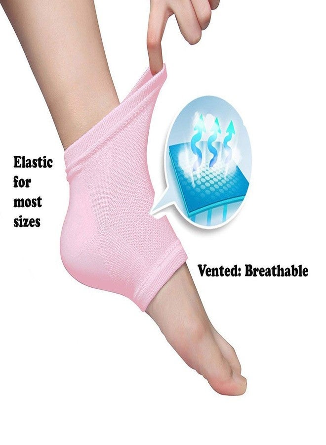 SEASPIRIT Unisex Silicone Gel Heel Socks with Spa Botanical GelPad (cotton blue Gel Heel Socks with Spa Botanical) - Image 5