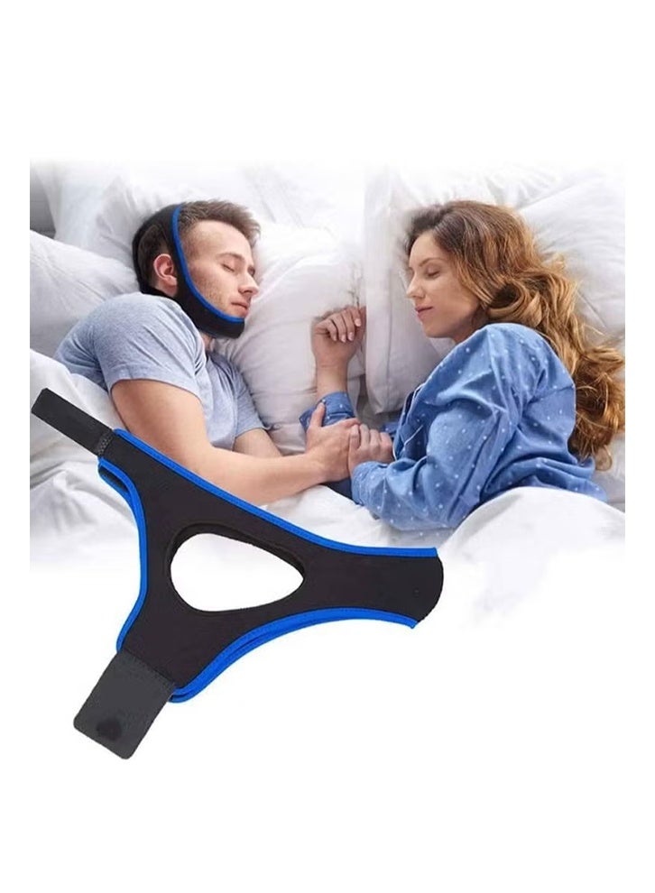 YJ Snoring Chin Strap Snoring Chin Strap Comfortable Universal Anti Snoring Devices Adjustable Effective Stop Snoring Sleep Aid Snore Reducing Aid for Women & Men - Image 2