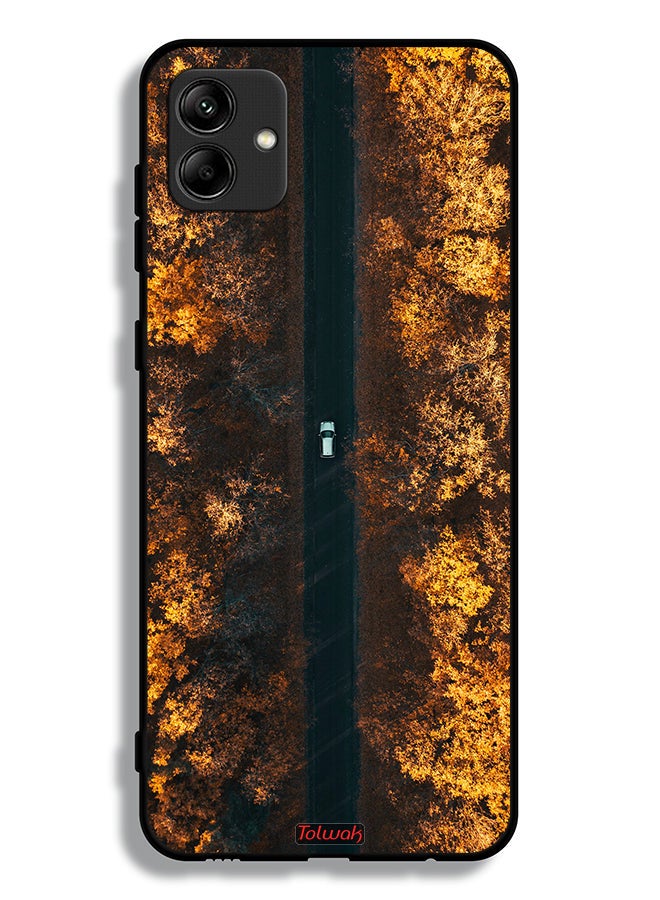 Tolwak Samsung Galaxy A04e Protective Case Cover Road In Autumn Trees - Image 1