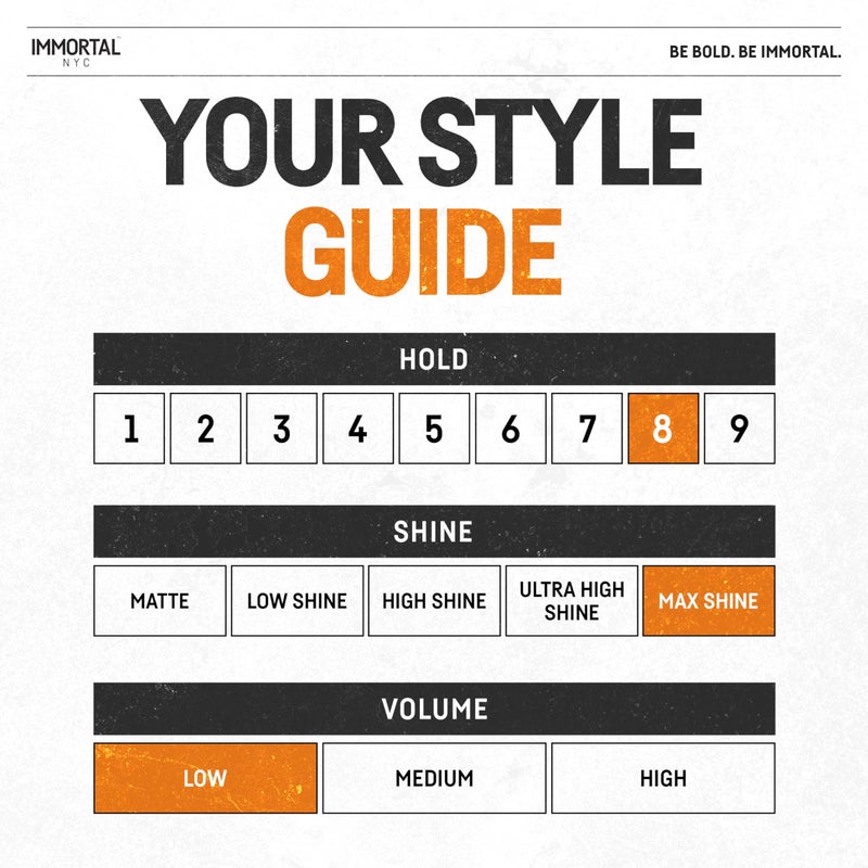 Immortal NYC Captain Black Hair Wax - 8 out of 9 Holding Ability, Max Shine - All Natural Water-Based Hair Wax for Men - No Residue, All Hair Types - Image 3