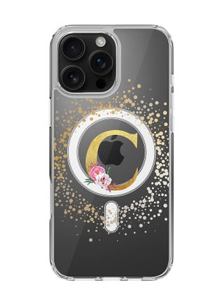 Custom Monogram Floral - C  (Clear )