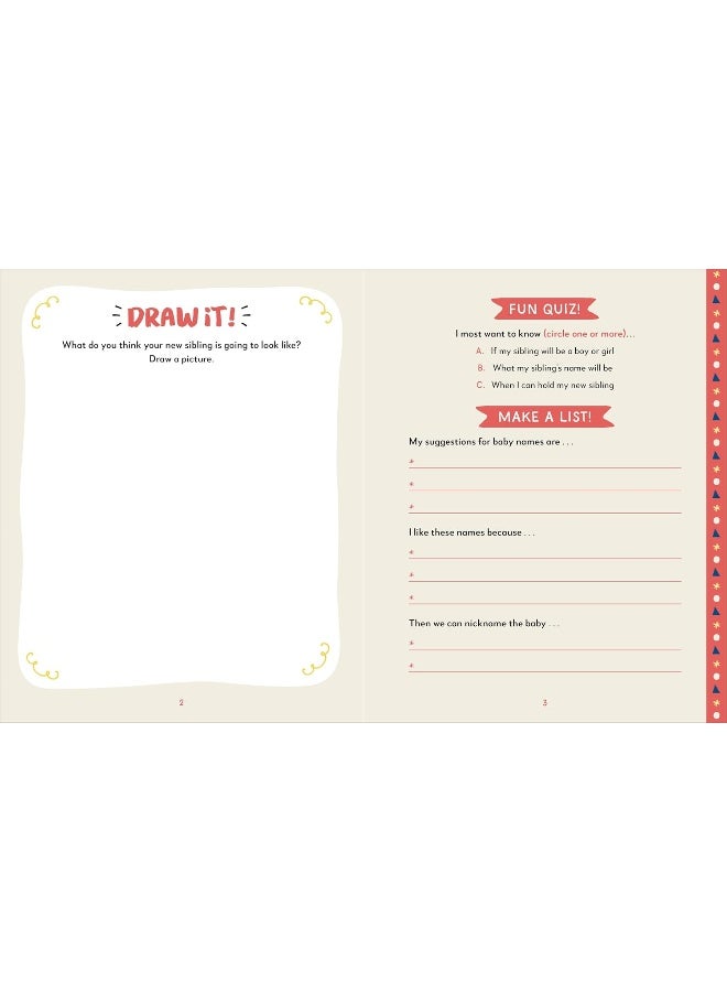 Welcome to the Family!: A Celebratory Journal for a New Big Sister or Brot  - Image 4