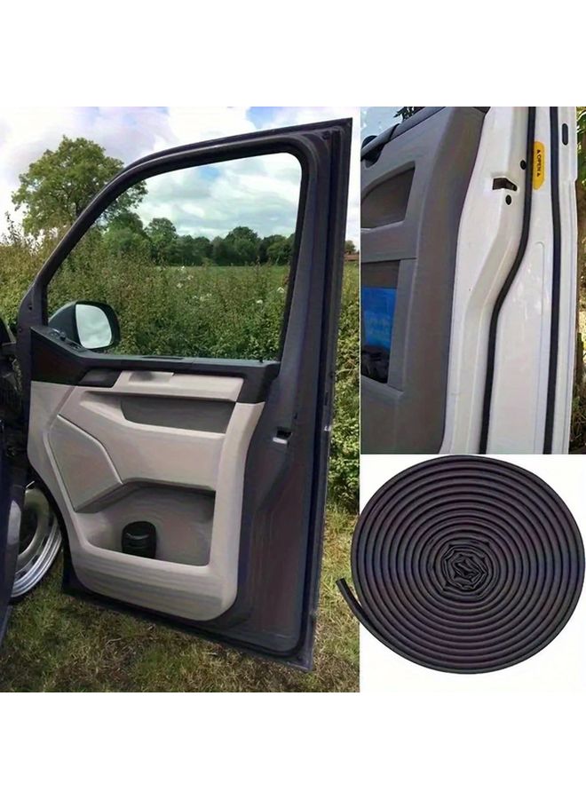 10m D Shape Rubber Seal Strip Waterproof Soundproof Door Edge Guard For Car Truck - Image 5