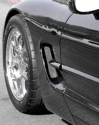 Chevrolet C5 & Z06 Corvette Side Fender Screen 2 Piece Set to Keep Debris Out for 1997-2004 Corvettes - Image 2