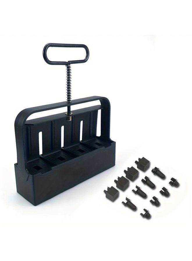 Upgraded 2 Inch Soil Blocker 8 Cell Manual Handheld Tool With 3 Seed Pins Style Two Silvery - Image 3
