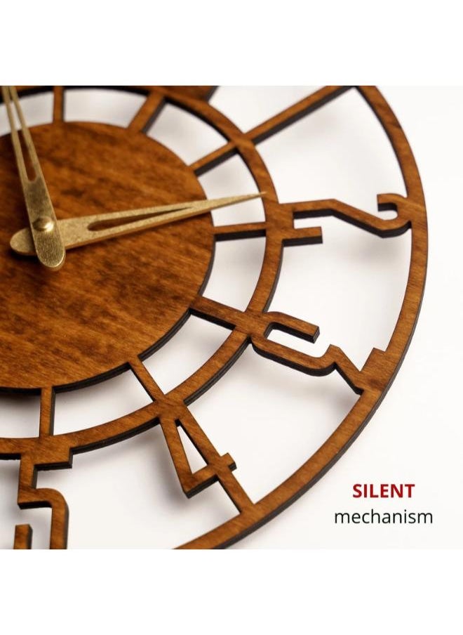 Home Gallery - Modern wall clock with numbers - Image 1
