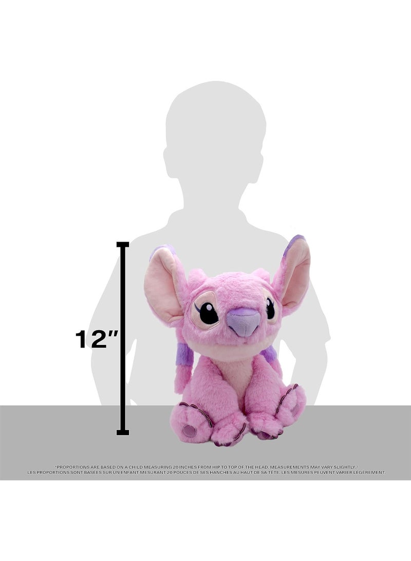 Disney Lilo & Stitch Angel Plush Toy, Pink, 10-Inch - Image 2