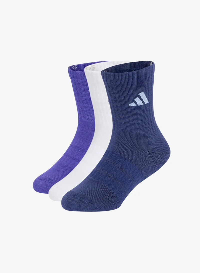 Adidas Youth 3 Pack Crew Socks