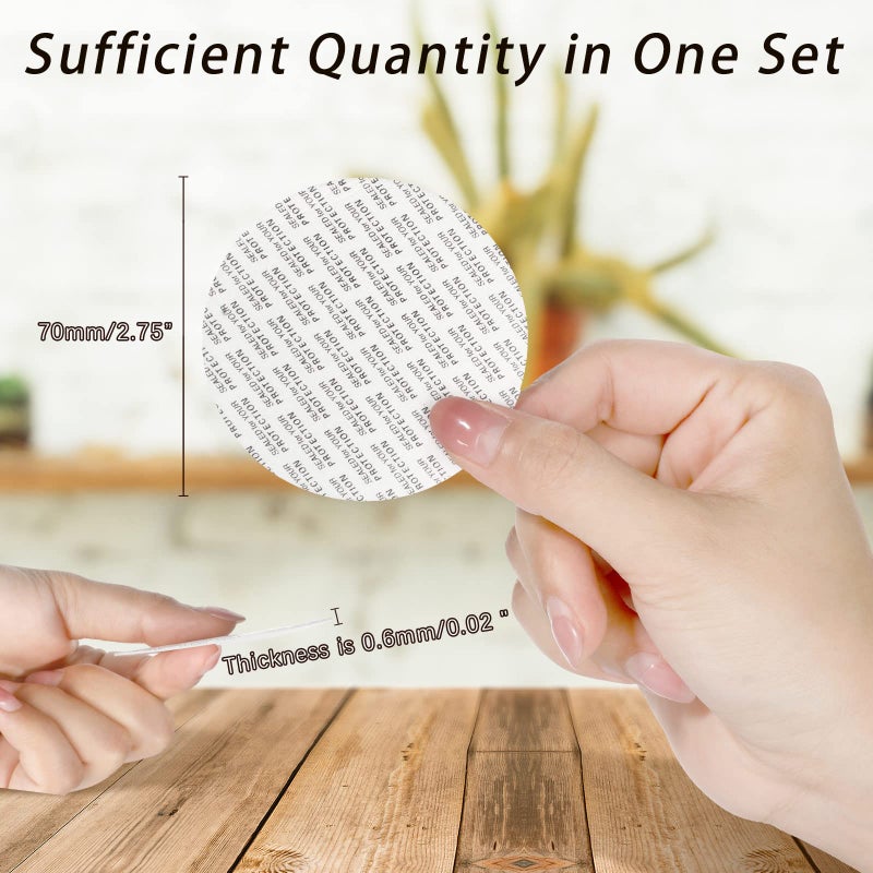 Tondiamo 70 mm Foam Lid Liner Pressure Sensitive Seal Round Jar Sealer Bottle Seals Heat Resistant Foam Cap Torque Activated Safety for Protection Safety Jar Cap Bottle Vial Tamper Gasket Kit(200 Pieces) - Image 3
