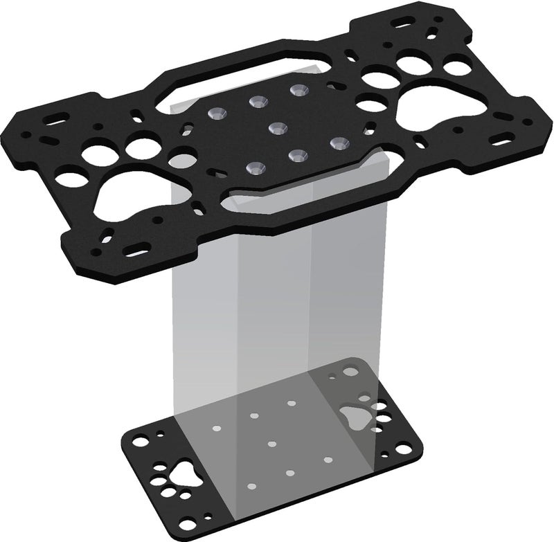 YOEXON Mailbox Mounting Plate 4X4 Post Mailbox Mounting Bracket Mailbox Mounting Kit Post Mailbox Mounting Kit High Load Capacity in-Floor Mailbox Metal Plate - Image 1