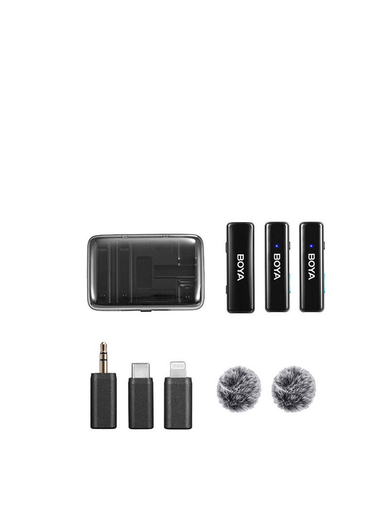 BOYA - BOYA BOYALINK 2-Person All-in-One Wireless Microphone System with Interchangeable Connectors (2.4 GHz) - Image 1