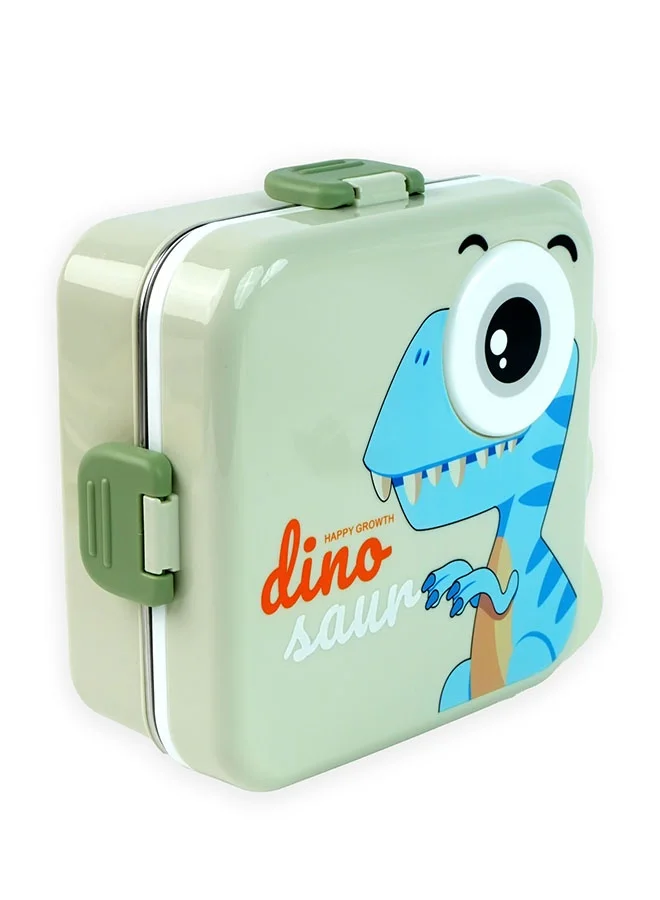 LITTLE SURPRISE BOX Little Surprise Box,Olive One Eye Stainless Steel Lunch Box For Kids