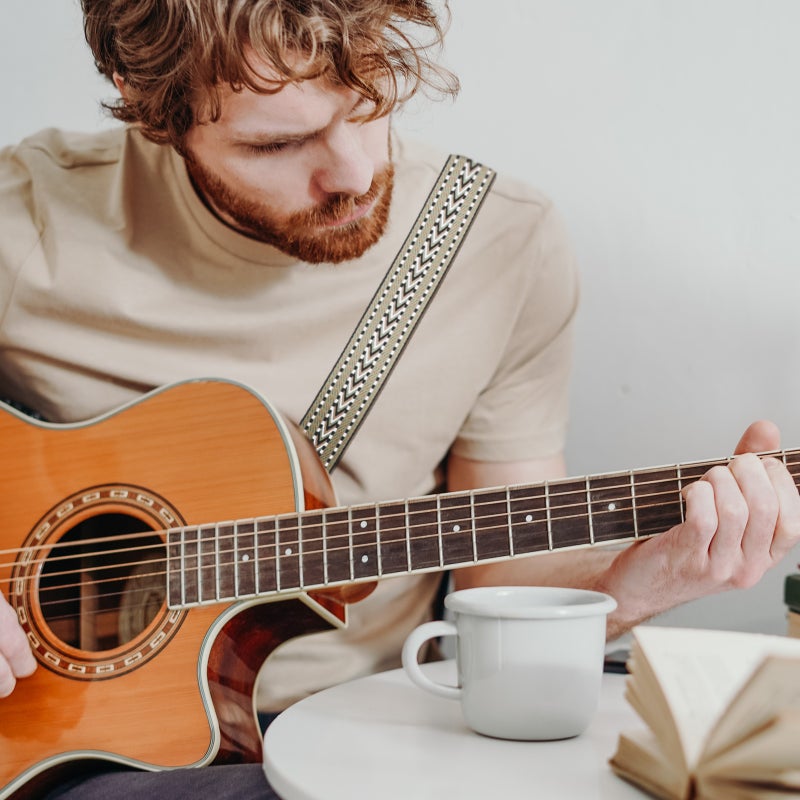 🎸 حزام غيتار أكوستيك رجالي قابل للتعديل متين وقابل للغسل لمختلف أنواع الغيتار - Image 3