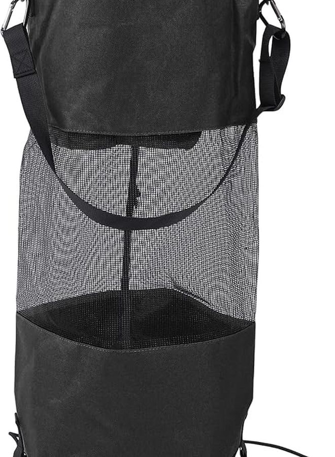 Black Reusable Boat Trash Bag Portable Garbage Storage For Boating Camping Kayaking - Image 1