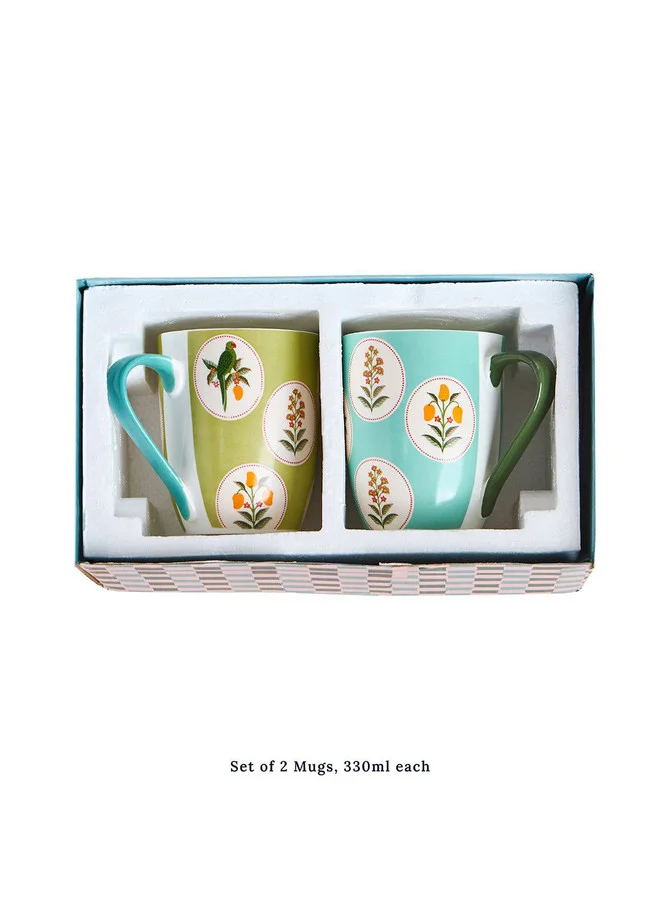 Chumbak  Serenade Brew Mugs Gift Set - Set of 2, 330 ml  | Best Price UAE