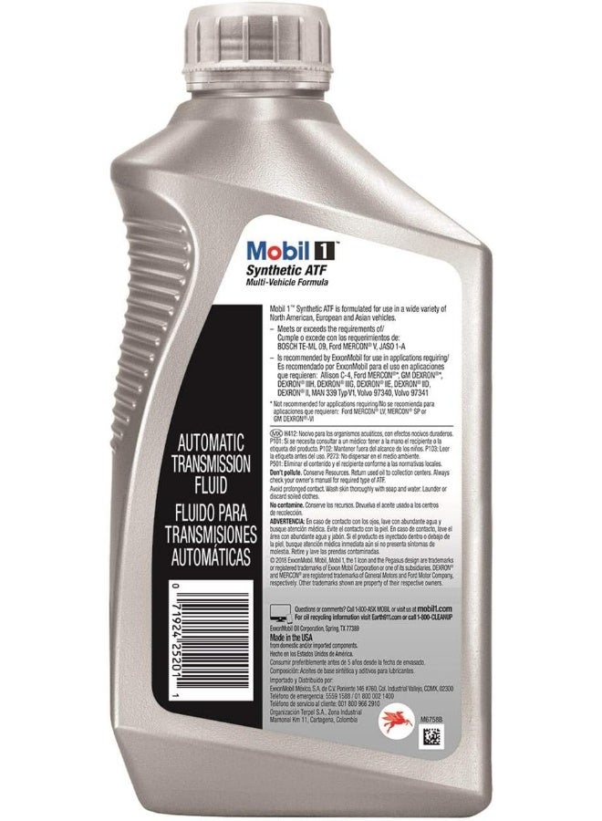 Mobil Mobil 1 Synthetic ATF Multi-Vehicle Formula  - Image 2