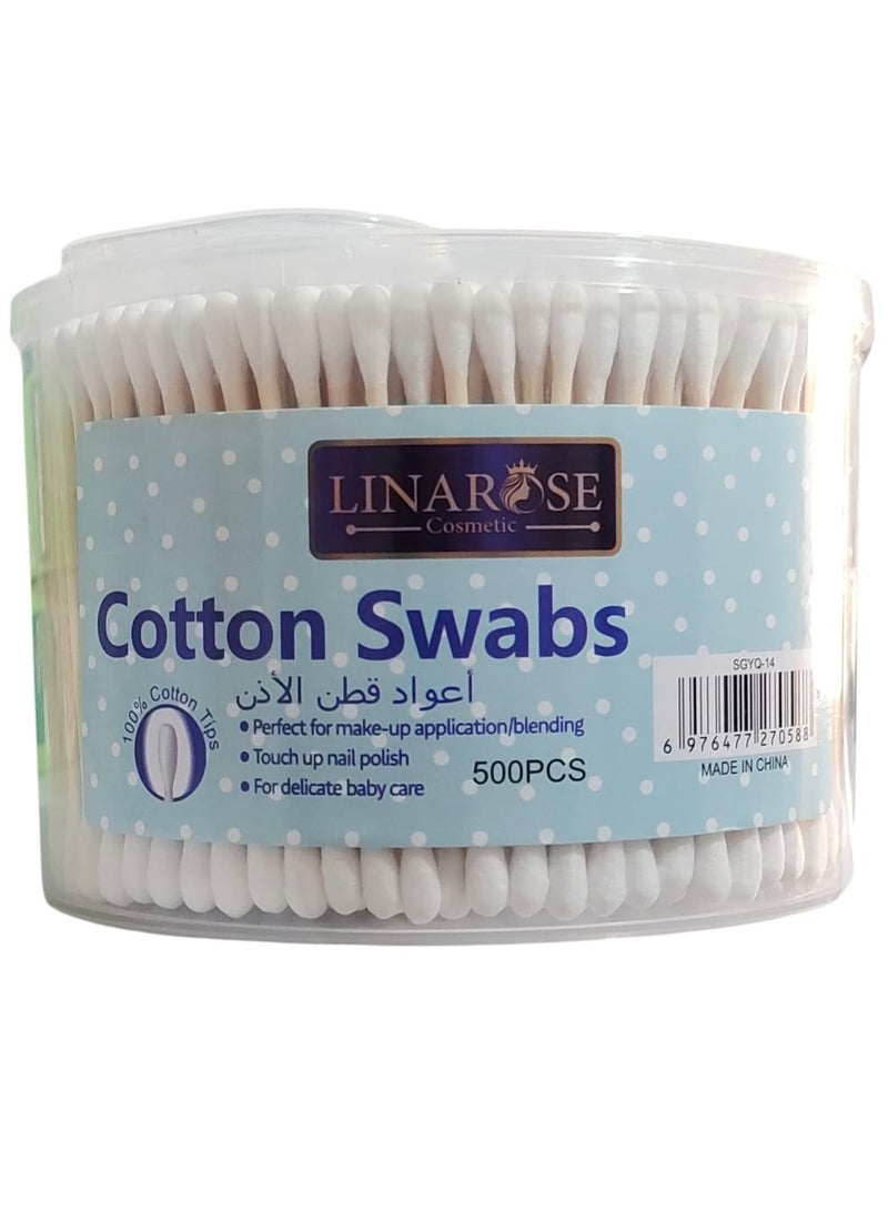 لينا روز اعواد قطن الاذن 500 قطعة