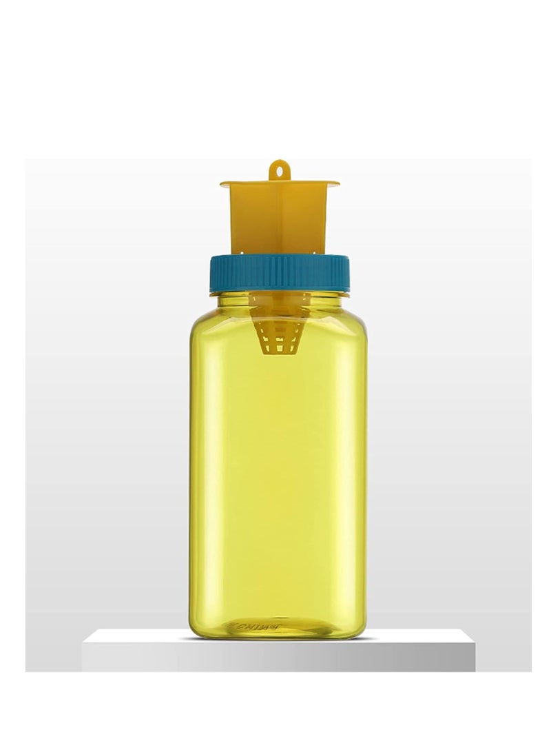 2 Pack Fruit Fly Traps Outdoor, Reusable Fly Traps and Fly Catcher, Hanging Collapsible Fly Trap, Quick results, Catch Fly Bottle, Insect Bug Killer, Suitable for Garden Farm, Yellow - Image 2