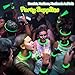 ILHSTY 100 pk 8 Green Glow Sticks Glow Necklaces In The Dark Party Favors Supplies Bright GlowSticks Bulk for Birthday Easter Valentine Mardi Gras Christmas St Patrick Halloween Party Green100 - Image 4