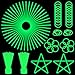 ILHSTY 100 pk 8 Green Glow Sticks Glow Necklaces In The Dark Party Favors Supplies Bright GlowSticks Bulk for Birthday Easter Valentine Mardi Gras Christmas St Patrick Halloween Party Green100 - Image 2