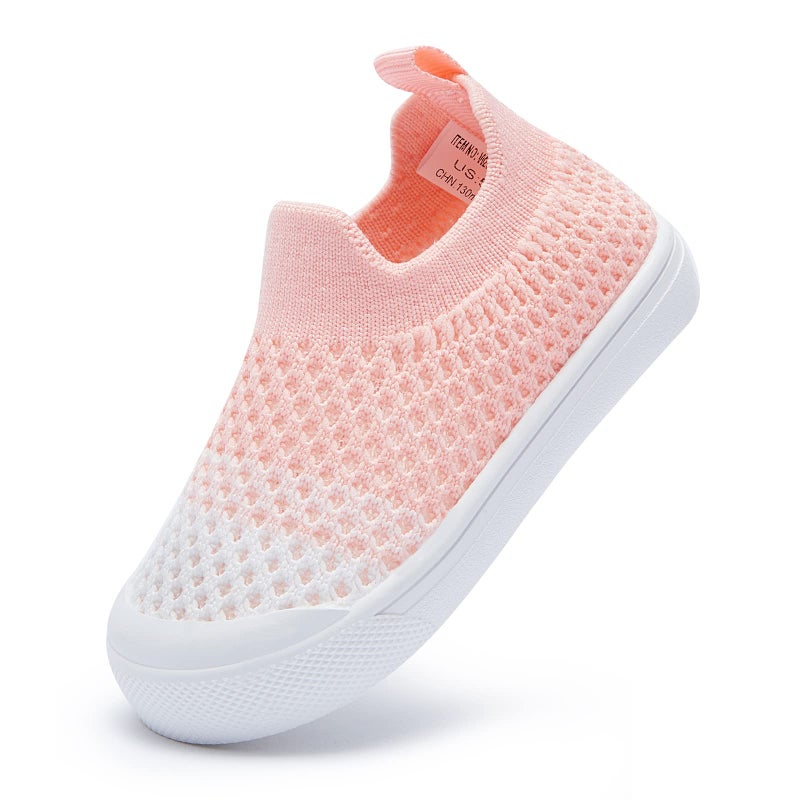 BMCiTYBM BMCiTYBM Baby Walking Shoes First Boy Girl Walker Infant Sock Tennis Mesh Sock Tennis Mesh Sneakers Breathable 6 9 12 18 24 Months Pink Size 1218 Months Infant 