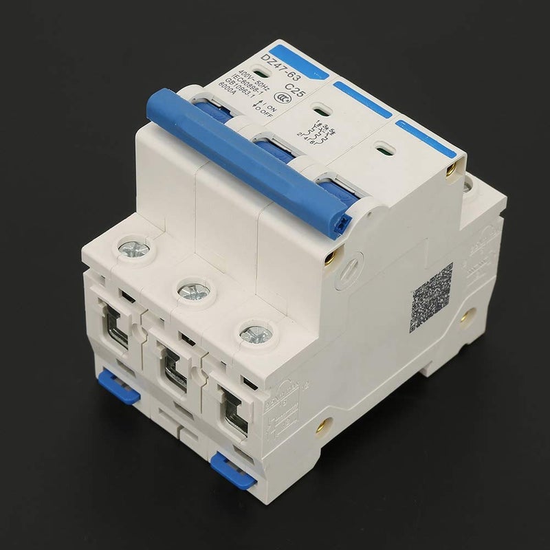 3 Pole 25A 400V Miniature Residual Current Circuit Breaker RCCB MCB - Image 5