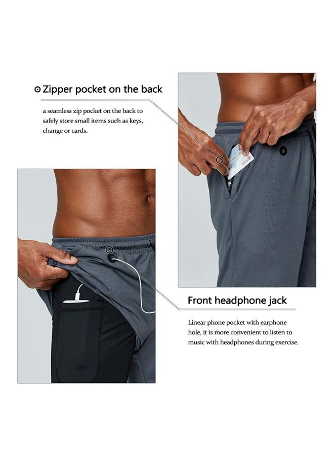 NIBEMINENT 2-In-1 Athletic Shorts XL  - Image 3
