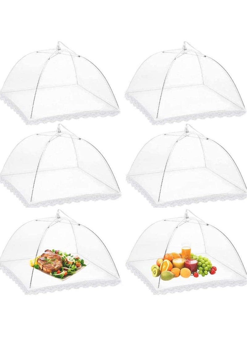 Pop-Up Mesh Food Cover, Screen Covers Umbrella Tent, Reusable and Collapsible Cover Net Keep Out Outdoor Flies, Bugs, Mosquitos, Picnics, BBQ Nets  - Image 1