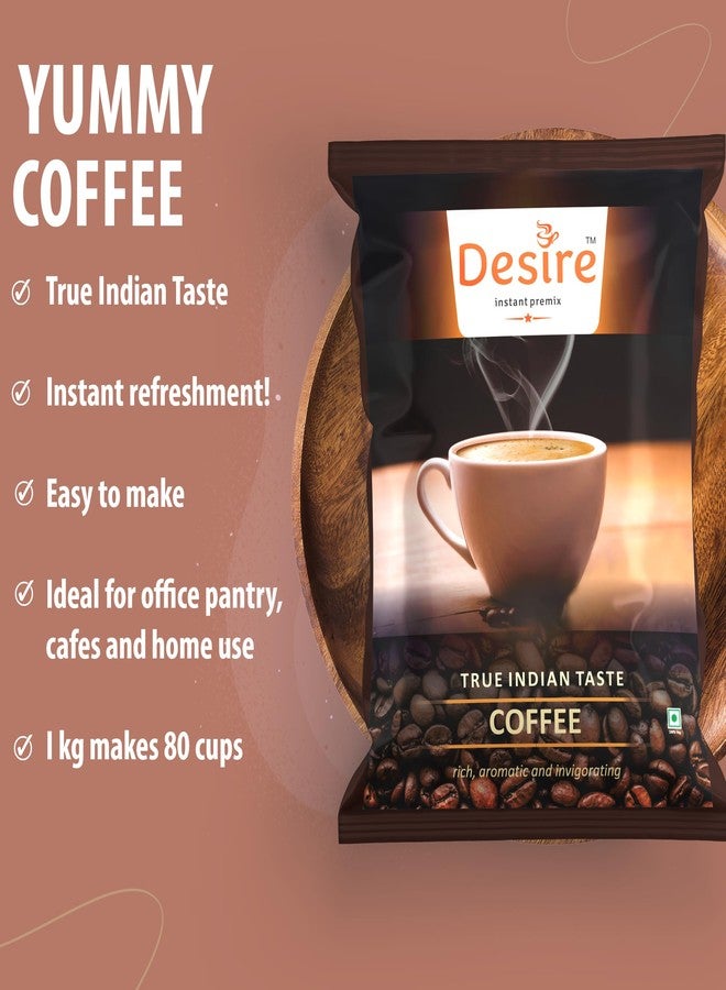 Desire Instant Premix Coffee (1 Kg Pack of 2) - Image 4