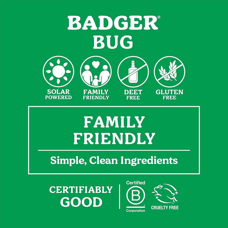 Badger Bug Spray, Family Friendly All Natural Mosquito Repellent w/Organic Essential Oils, Great Smelling Citronella Spray, Effective for 3 Hours, Deet-Free Vegan Plant Based Insect Repellent 4 fl oz - Image 2