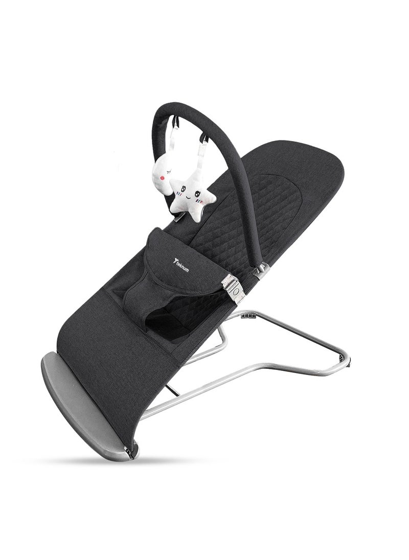 TEKNUM - 3 - Stage Baby Bouncer/ Recliner Seat - Black - Image 1