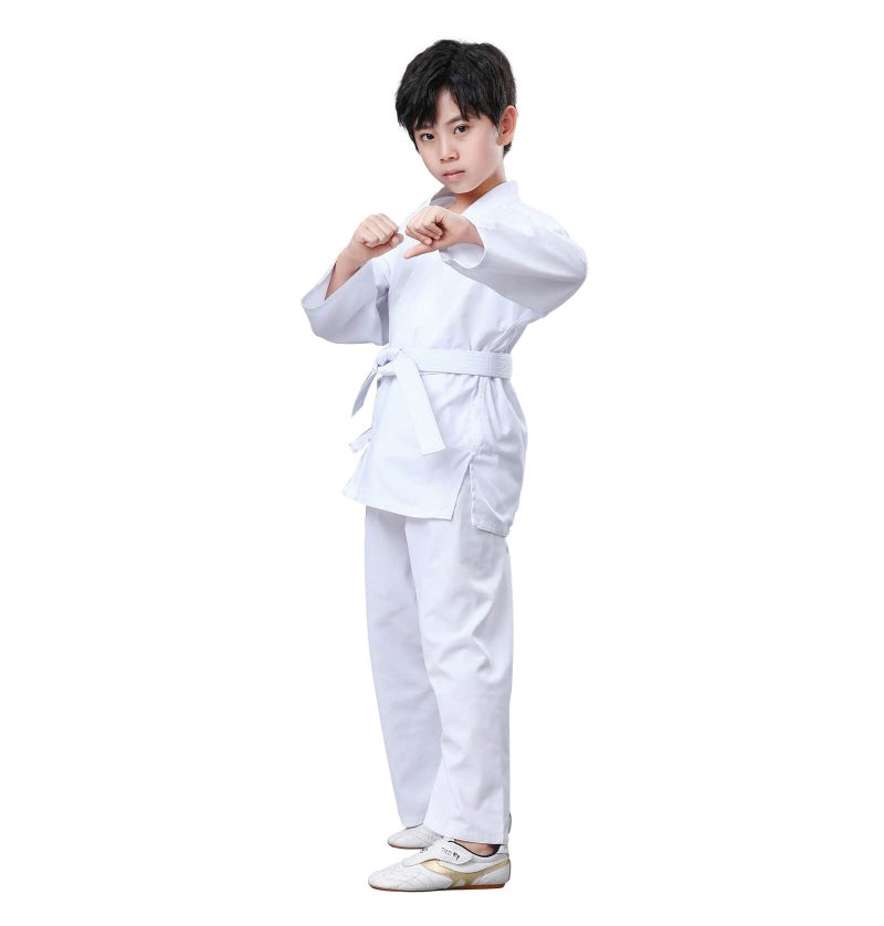 JUST YEARN Karate Gi for Kids & Adults Lightweight Students Karate Uniform Sets with Belt for Martial Arts trainning - Image 5