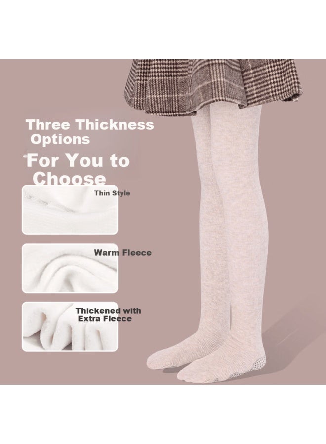 Barbie Kids Fleece-lined Thickened Warm Tights Girls Winter Leggings - Image 2