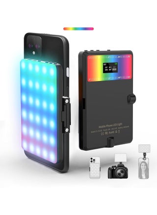 RGB LED Selfie and Video Lights, Portable Continuous Output Lights with Clip & Tripod, Photography Lighting, - pzsku/Z419619F96C1BD11BD853Z/45/1744698064/6b81c6eb-c6fd-400b-87f5-022ce2784309