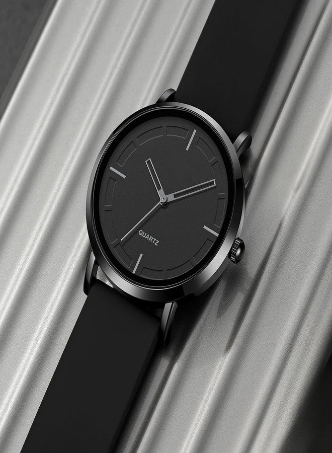 BESTKANG Fashion Simple Analog Quartz Wrist Watches Silicone Strap Waterproof Watch Women Watches Men Sports Watches, Black, Fashion,Casual,Business, Simple,Sports - Image 4