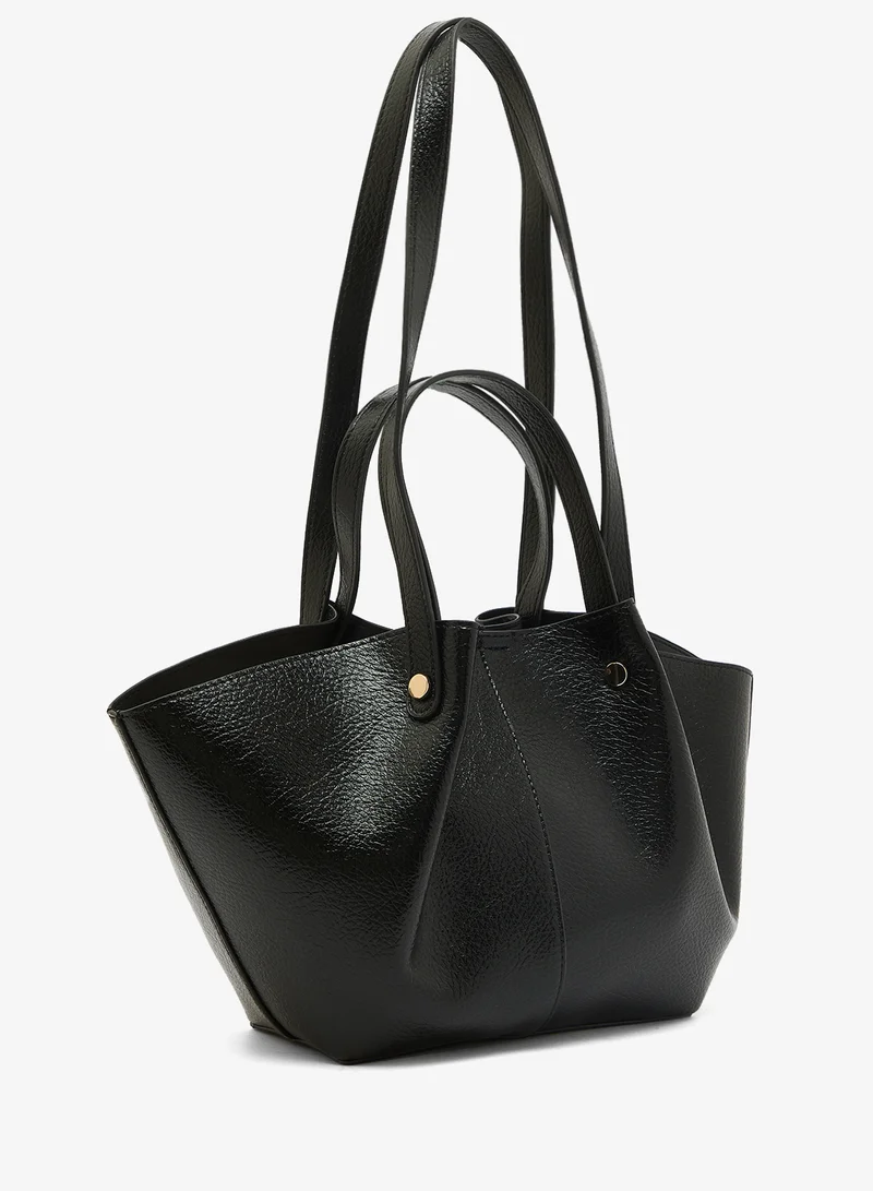 GLAMOROUS Faux Leather Structured Tote