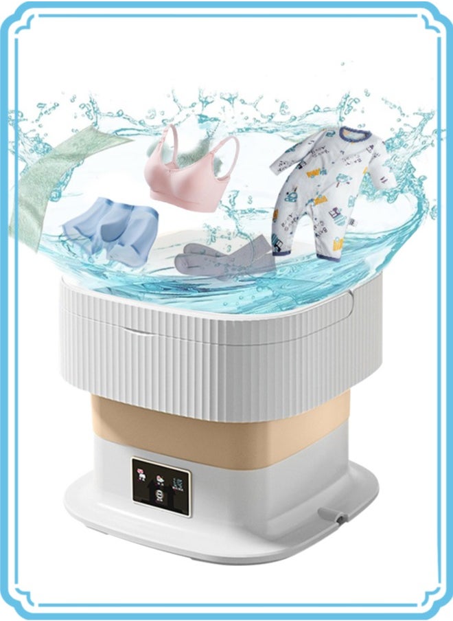 APEX 10L Folding Automatic Water Refill Shoes Washing Machine Portable Turbine Washer  - Image 1