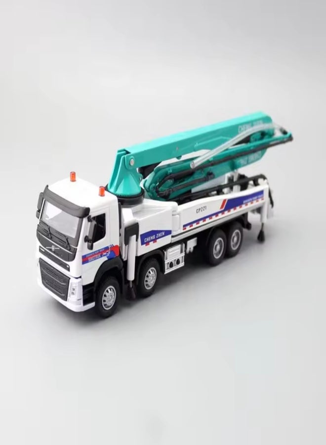 1:50 simulation of Volvo concrete pump truck alloy engineering vehicle model - Image 1