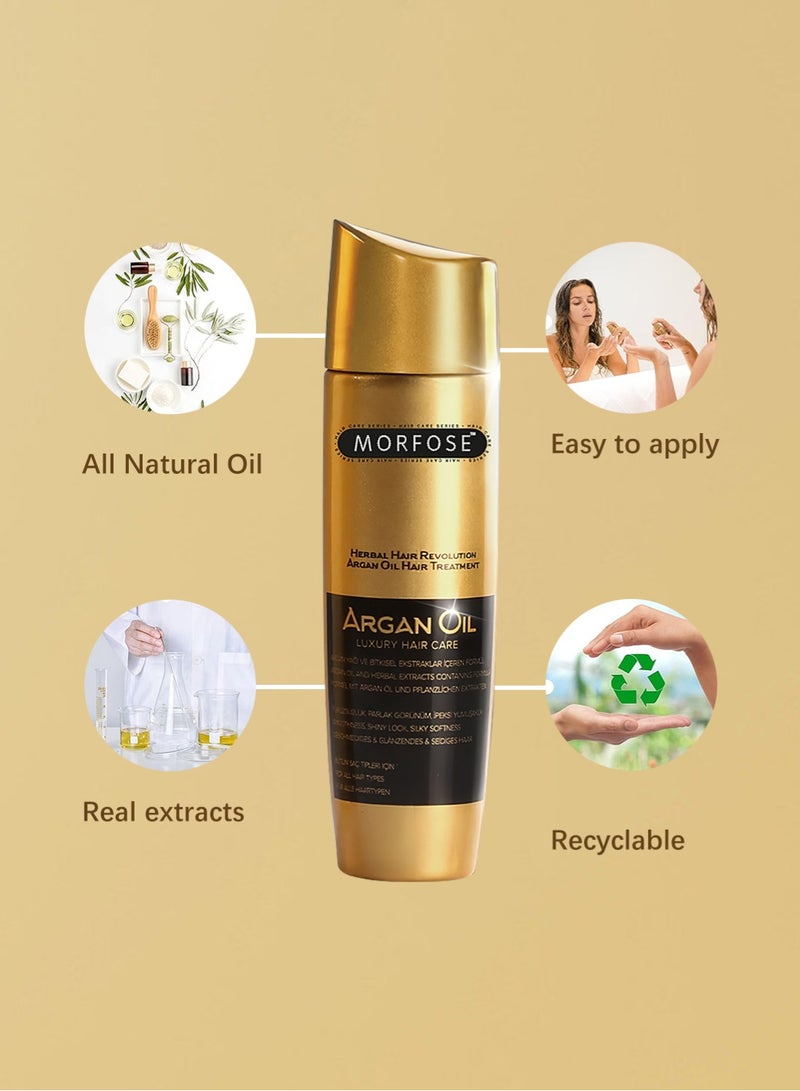MORFOSE Luxury Argan Hair Oil, Hair Oil, Hair Treatment Oils, Restore Shine, Prevent Split Ends for Unisex, 100 ml - Image 5