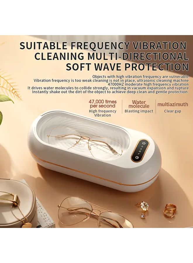 Green Portable Ultrasonic Cleaner For Eyewear Jewelry And Makeup Brushes - Image 5