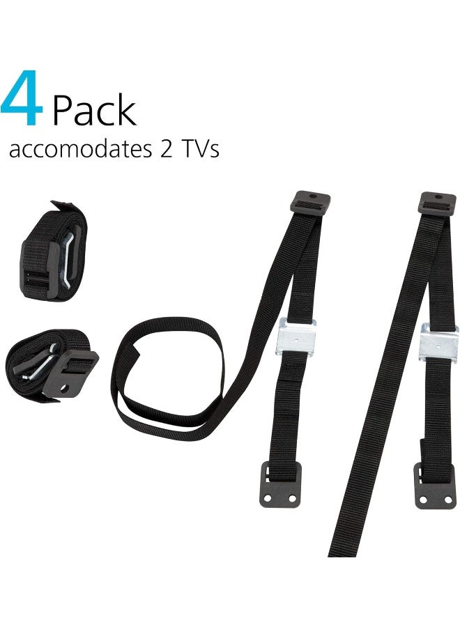 Safety 1st Furniture Strap, 4PK, One Size, Black, 4 Straps - Image 2