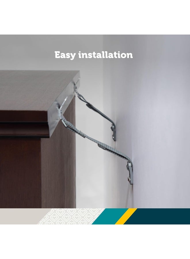 Safety 1st Furniture Strap, 4PK, One Size, Black, 4 Straps - Image 5