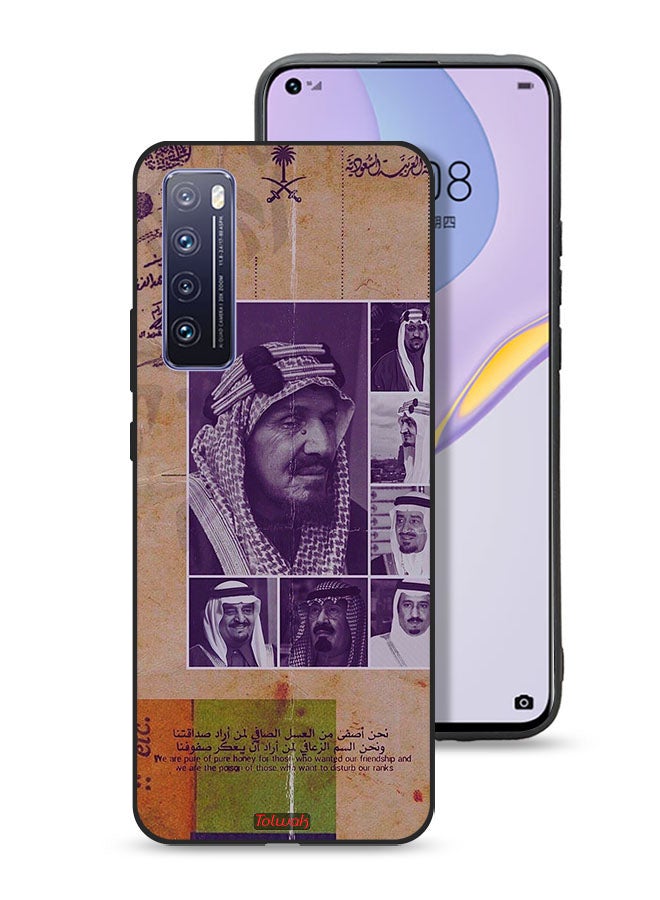 Tolwak غطاء واقي لهاتف هواوي نوفا 7 5G بصور قديمة للملوك السعوديين - Image 1