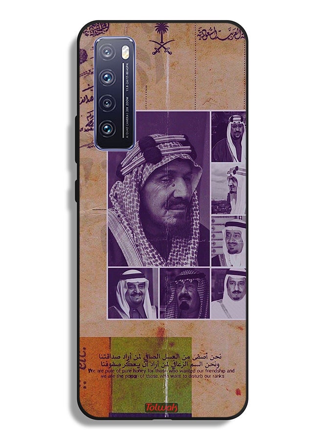 Tolwak غطاء واقي لهاتف هواوي نوفا 7 5G بصور قديمة للملوك السعوديين - Image 2