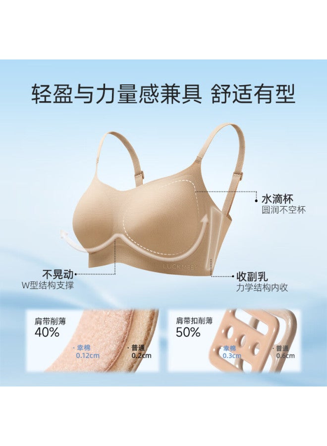 Luckmeey Foundation Bra 10a Antibacterial Women's Quick-dry Summer Thin Invisible Seamless Cool Breathable Sweat-free Bra For Summer