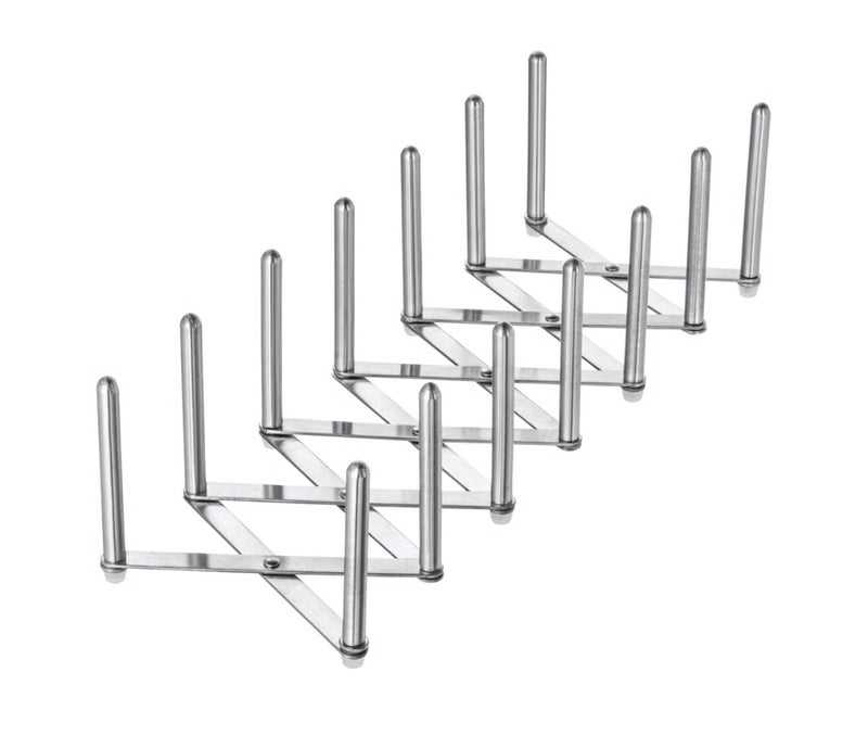Adjustable Pot Lid Organizer, Expandable Stainless Steel Pan Lid Holder for Cabinet, Drawer and Shelf Storage, Kitchen Lid Rack for Pot Lids and Food Container Lids - Image 1